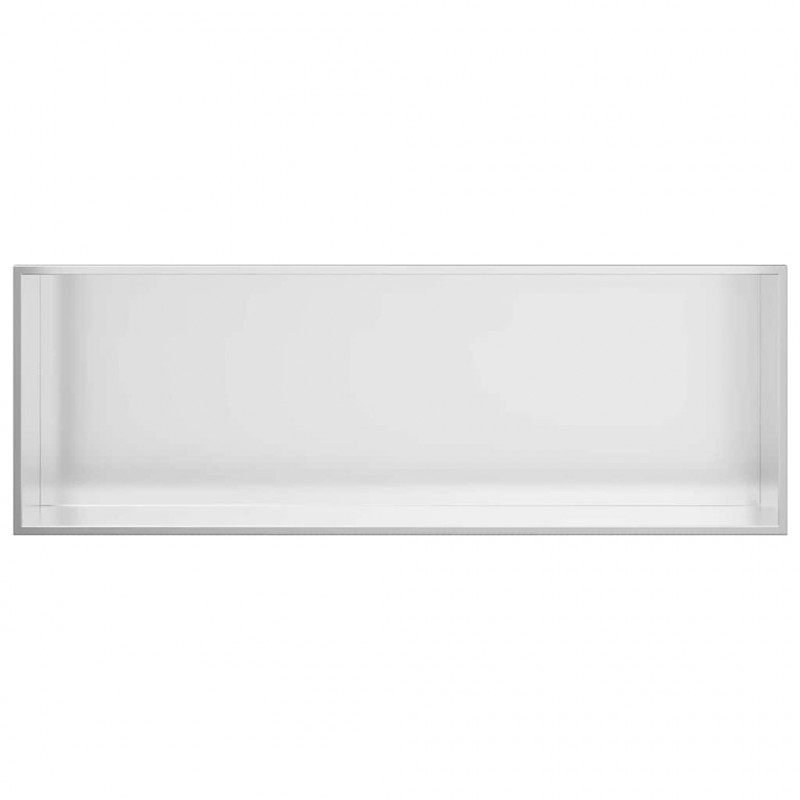Nisza prysznicowa Srebrny 90 x 30 x 9,5 cm Stal nierdzewna