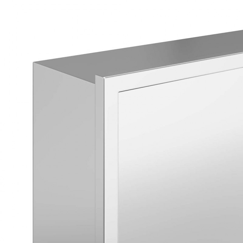 Nisza prysznicowa Srebrny 90 x 30 x 9,5 cm Stal nierdzewna