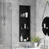 Nisza prysznicowa Czarny 92 x 32 x 10 cm Stal nierdzewna