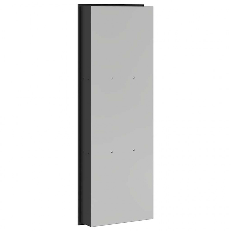 Nisza prysznicowa Czarny 92 x 32 x 10 cm Stal nierdzewna