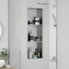 Nisza prysznicowa Srebrny 90 x 30 x 9,5 cm Stal nierdzewna