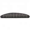 Samoprzylepne maty na schody 15 pcs Antracyt 56 x 17 x 3 cm