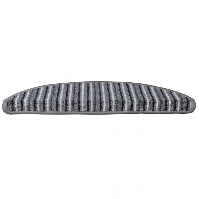 Samoprzylepne maty na schody 15 pcs Szary 56 x 17 x 3 cm