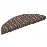 Samoprzylepne maty na schody 15 pcs Brązowy 56 x 17 x 3 cm