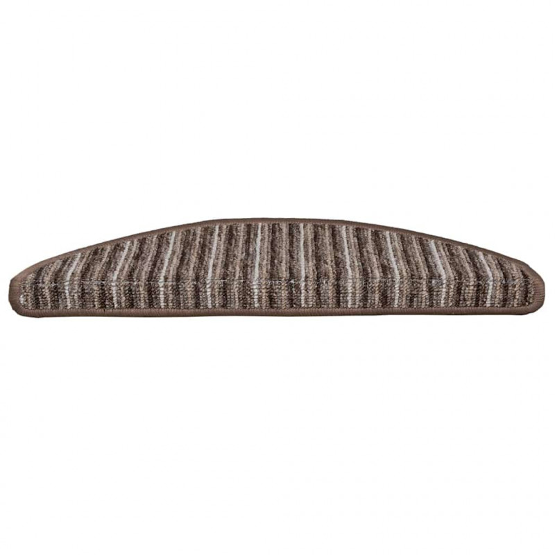 Samoprzylepne maty na schody 15 pcs Brązowy 56 x 17 x 3 cm