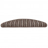 Samoprzylepne maty na schody 15 pcs Brązowy 56 x 17 x 3 cm