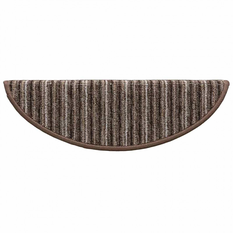 Samoprzylepne maty na schody 15 pcs Brązowy 56 x 17 x 3 cm