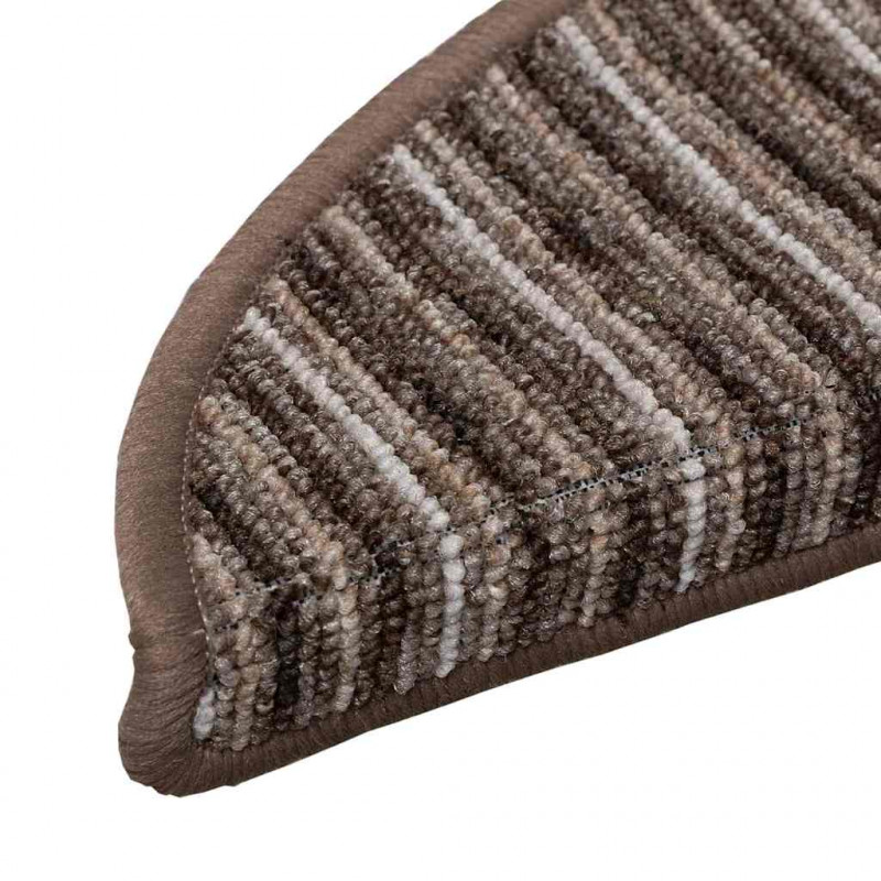 Samoprzylepne maty na schody 15 pcs Brązowy 56 x 17 x 3 cm