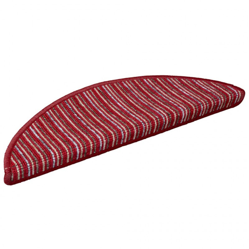 Samoprzylepne maty na schody 15 pcs Czerwony 56 x 17 x 3 cm