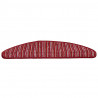 Samoprzylepne maty na schody 15 pcs Czerwony 56 x 17 x 3 cm