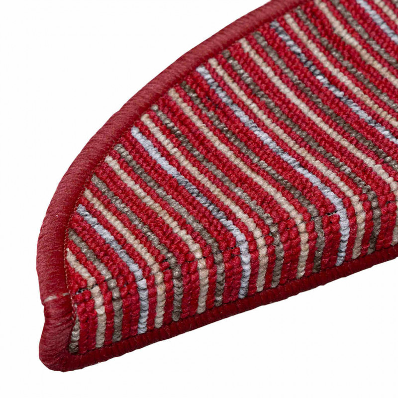 Samoprzylepne maty na schody 15 pcs Czerwony 56 x 17 x 3 cm