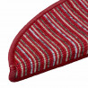Samoprzylepne maty na schody 15 pcs Czerwony 56 x 17 x 3 cm