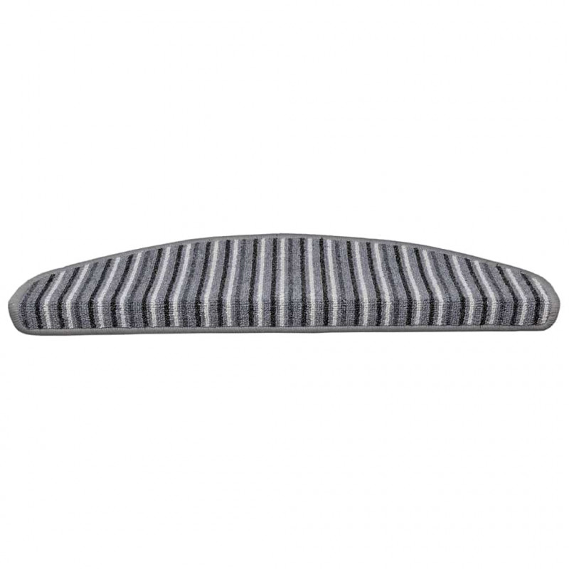 Samoprzylepne maty na schody 15 pcs Szary 65 x 21 x 4 cm