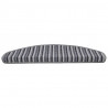 Samoprzylepne maty na schody 15 pcs Szary 65 x 21 x 4 cm