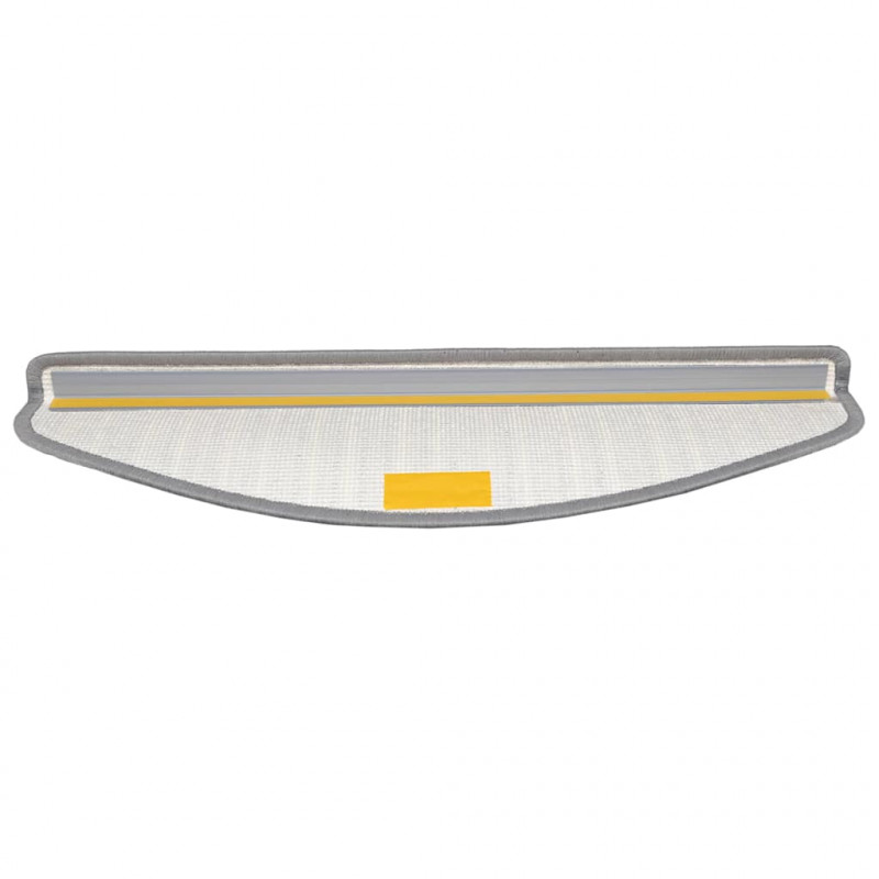 Samoprzylepne maty na schody 15 pcs Szary 65 x 21 x 4 cm