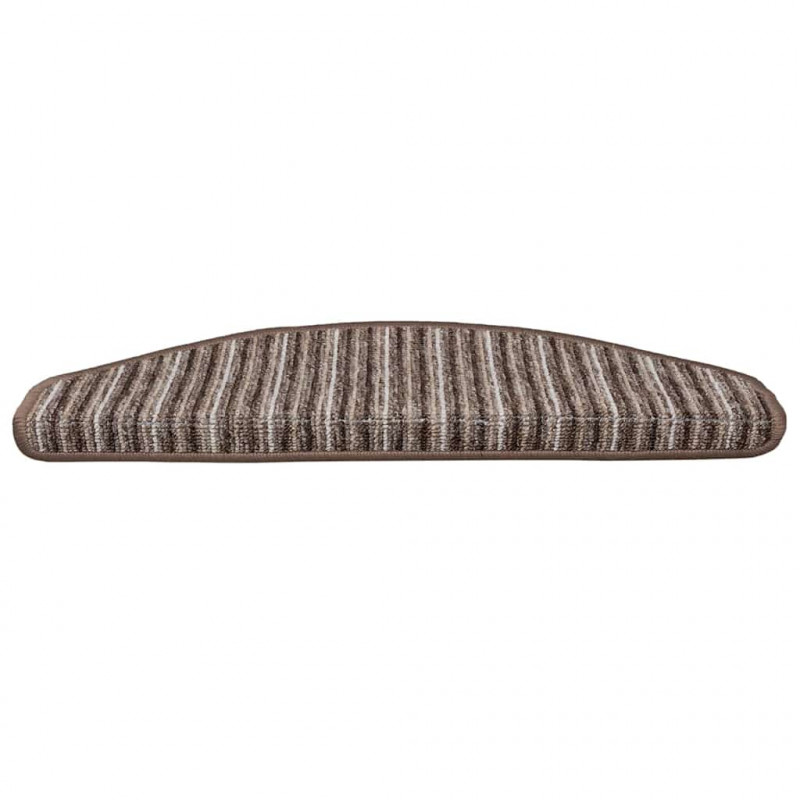 Samoprzylepne maty na schody 15 pcs Brązowy 65 x 21 x 4 cm