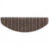 Samoprzylepne maty na schody 15 pcs Brązowy 65 x 21 x 4 cm