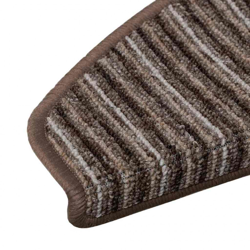 Samoprzylepne maty na schody 15 pcs Brązowy 65 x 21 x 4 cm