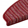 Samoprzylepne maty na schody 15 pcs Czerwony 65 x 21 x 4 cm