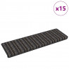Samoprzylepne maty na schody 15 pcs Antracyt 65 x 21 x 4 cm
