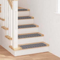 Samoprzylepne maty na schody Paski 15 pcs Szary 65 x 21 x 4 cm
