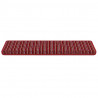 Samoprzylepne maty na schody 15 pcs Czerwony 65 x 21 x 4 cm