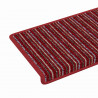 Samoprzylepne maty na schody 15 pcs Czerwony 65 x 21 x 4 cm