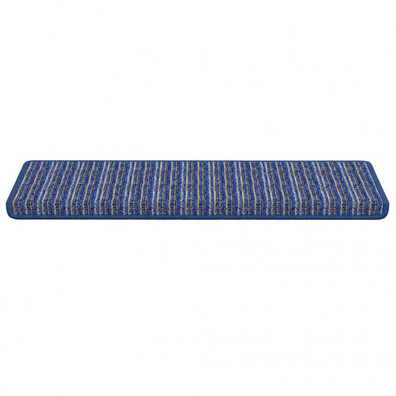 Samoprzylepne maty na schody 15 pcs Niebieski 65 x 21 x 4 cm