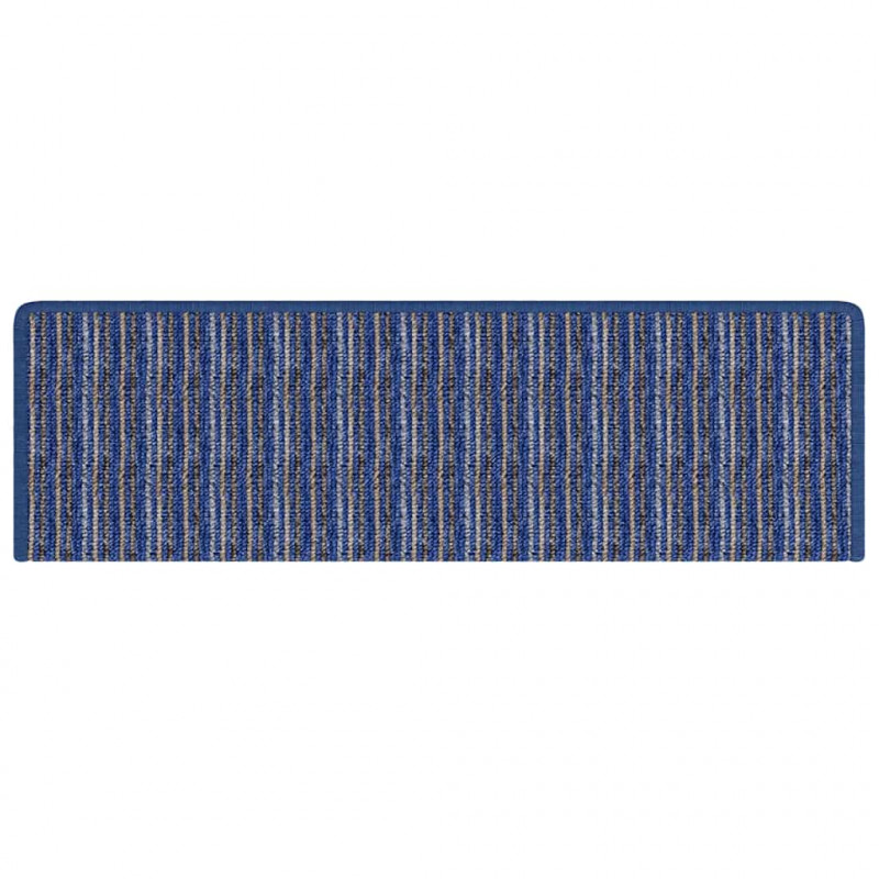 Samoprzylepne maty na schody 15 pcs Niebieski 65 x 21 x 4 cm