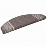 Samoprzylepne maty na schody 15 pcs Brązowy 65 x 21 x 4 cm