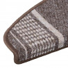 Samoprzylepne maty na schody 15 pcs Brązowy 65 x 21 x 4 cm
