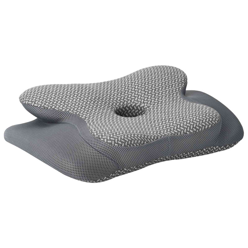 Poduszka na Szyję Szary 58 x 38 x 12 cm Pianka z pamięcią