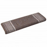 Samoprzylepne maty na schody 15 pcs Brązowy 65 x 21 x 4 cm