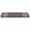 Samoprzylepne maty na schody 15 pcs Brązowy 65 x 21 x 4 cm