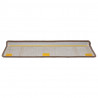 Samoprzylepne maty na schody 15 pcs Brązowy 65 x 21 x 4 cm