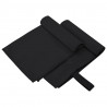 Ręczniki Sportowe 2 pcs Czarny 50 x 30 cm Poliester i poliamid