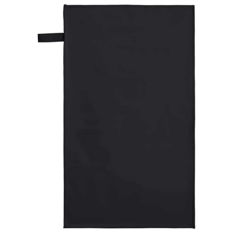 Ręczniki Sportowe 2 pcs Czarny 50 x 30 cm Poliester i poliamid