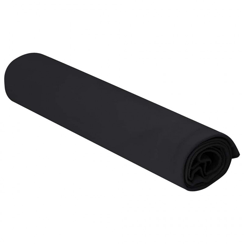 Ręczniki Sportowe 2 pcs Czarny 100 x 50 cm Poliester i poliamid