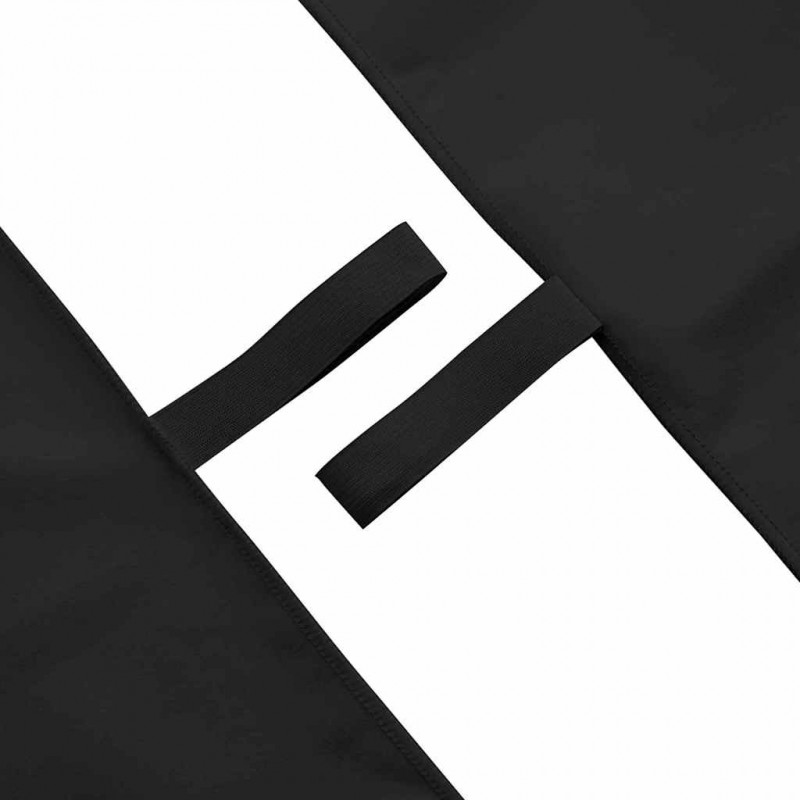 Ręczniki Sportowe 2 pcs Czarny 100 x 50 cm Poliester i poliamid