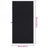Ręczniki Sportowe 2 pcs Czarny 180 x 90 cm Poliester i poliamid