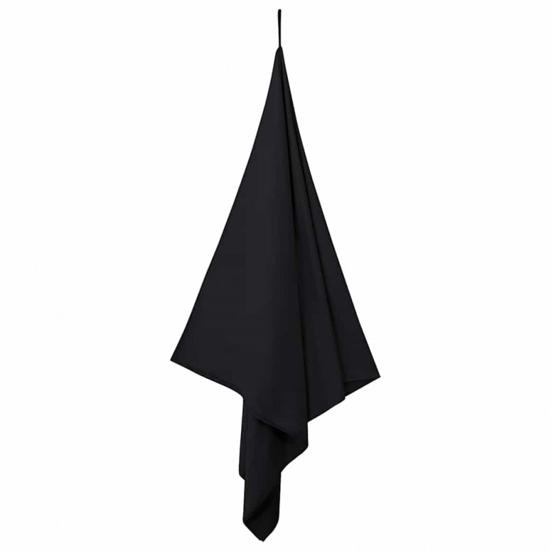 Ręczniki Sportowe 2 pcs Czarny 200 x 100 cm
