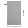 Ręczniki Sportowe 2 pcs ciemno szary 50 x 30 cm