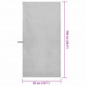 Ręczniki Sportowe 2 pcs Szary 100 x 50 cm Poliester i poliamid