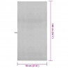 Ręczniki Sportowe 2 pcs Szary 140 x 70 cm Poliester i poliamid