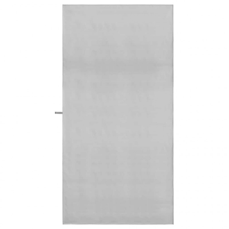 Ręczniki Sportowe 2 pcs Szary 200 x 100 cm Poliester i poliamid