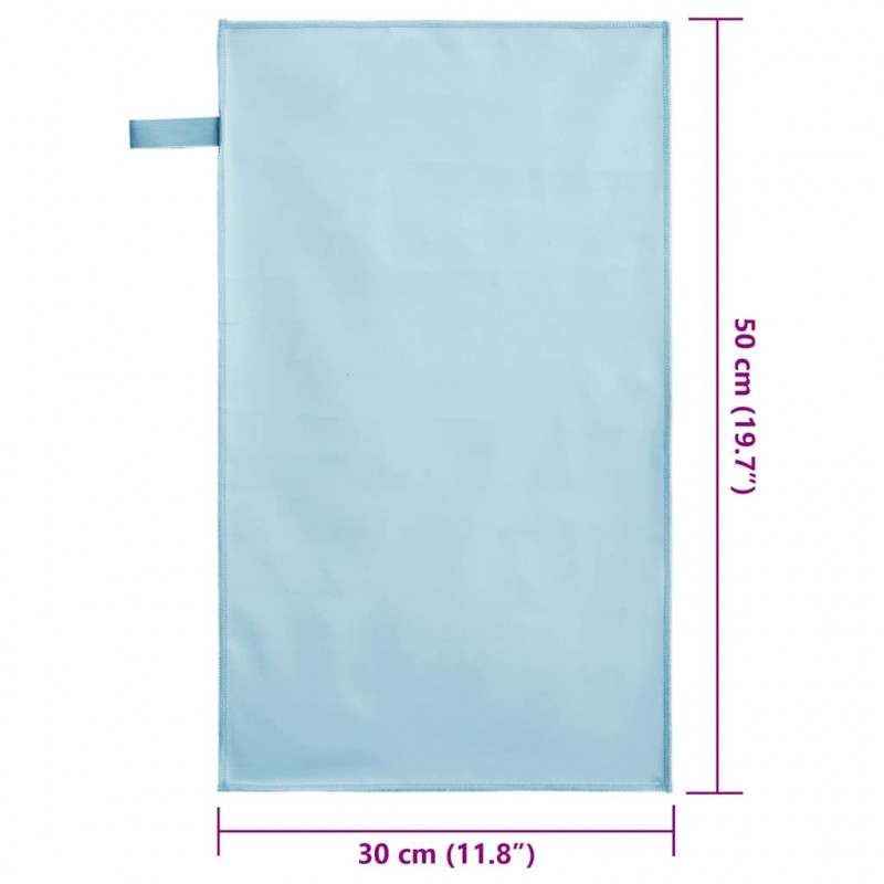 Ręczniki Sportowe 2 pcs Niebieski 50 x 30 cm