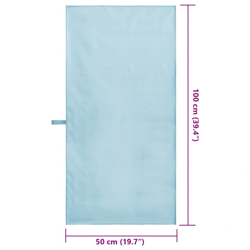 Ręczniki Sportowe 2 pcs Niebieski 100 x 50 cm