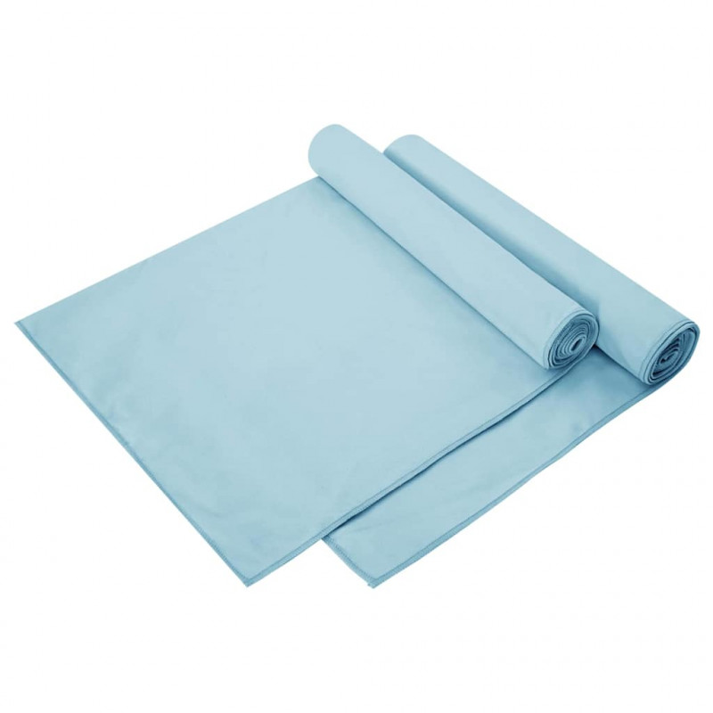Ręczniki Sportowe 2 pcs Niebieski 140 x 70 cm