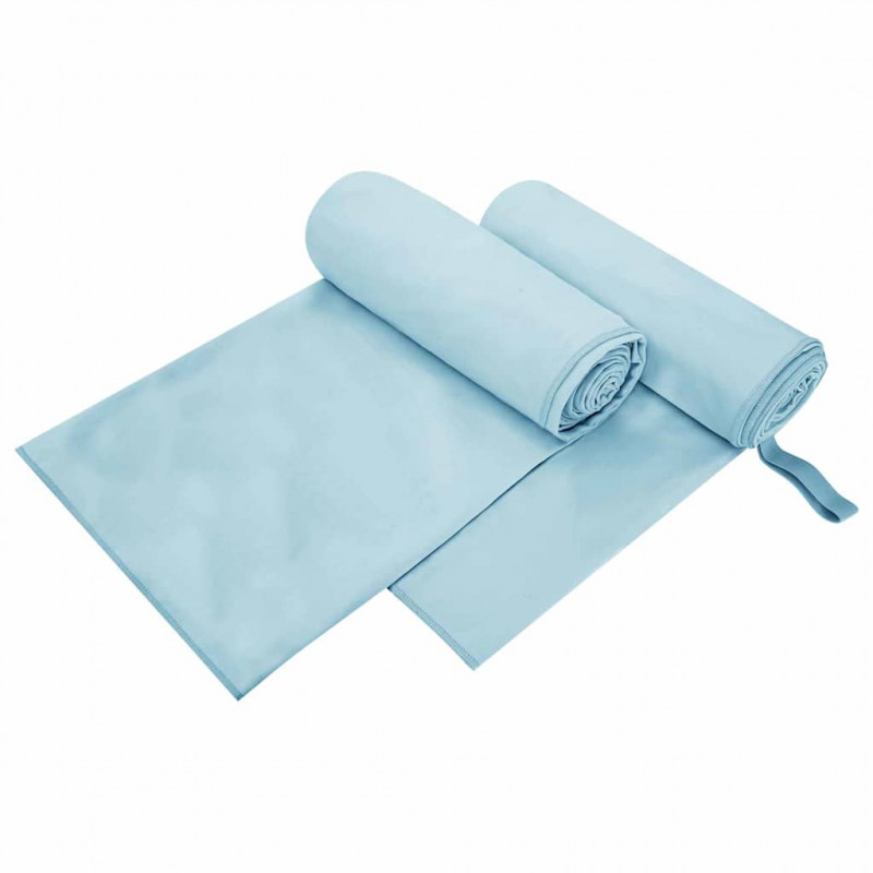 Ręczniki Sportowe 2 pcs Niebieski 200 x 100 cm