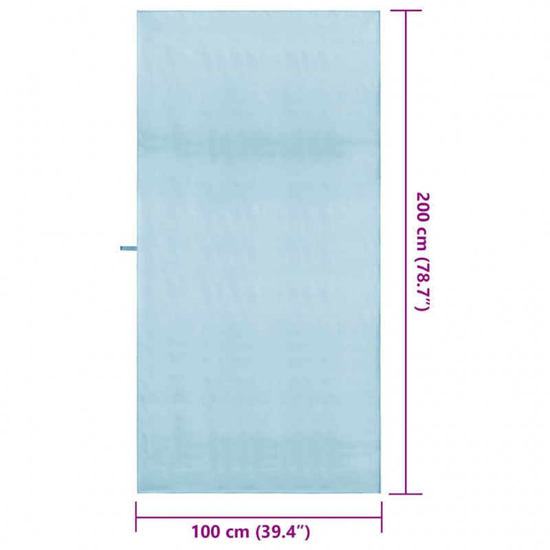 Ręczniki Sportowe 2 pcs Niebieski 200 x 100 cm